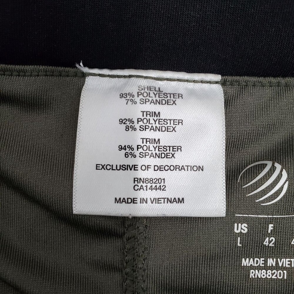 MPG Women's Olive Combo Athletic Training Running Retro Run Shorts Size Large - Picture 11 of 11